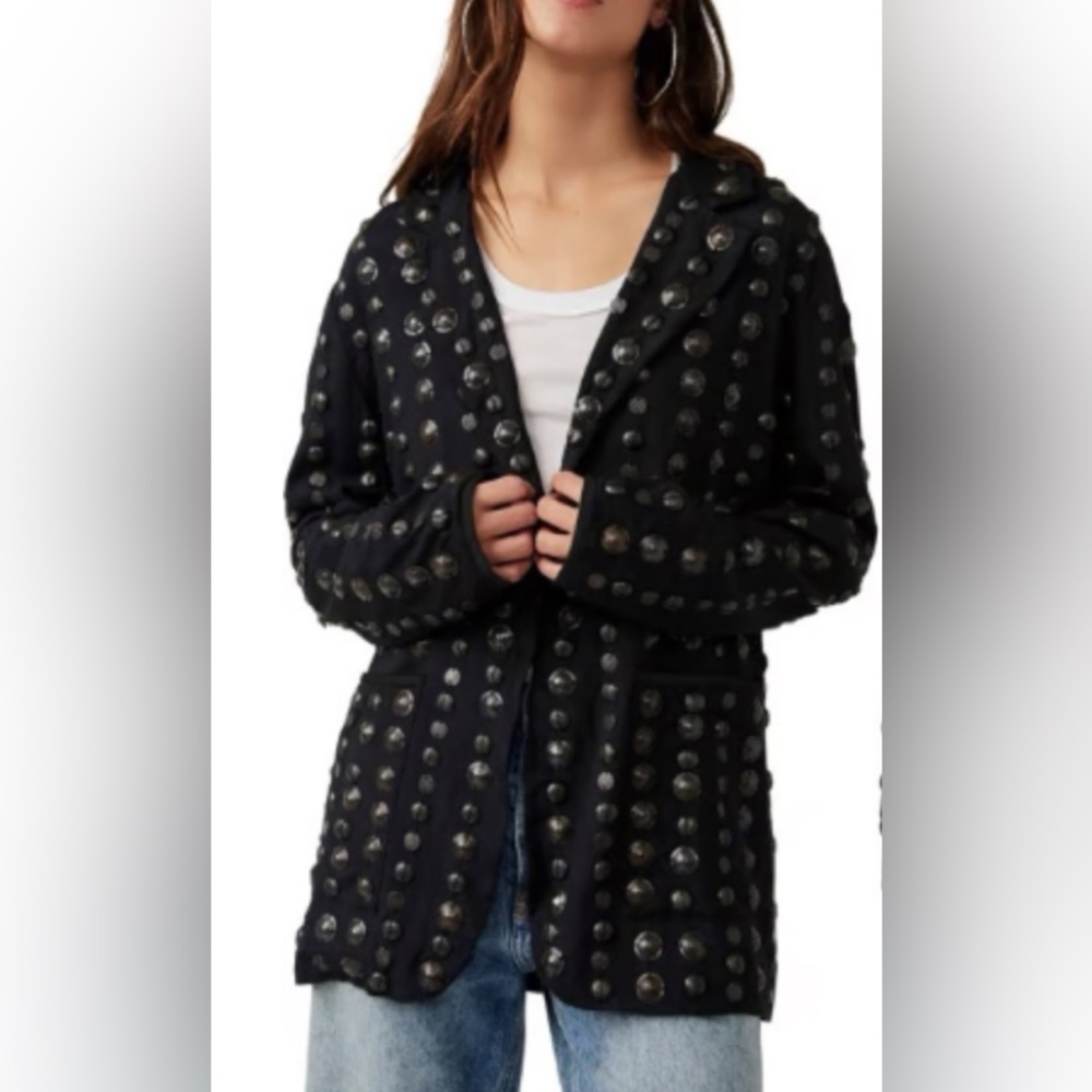 Free People Corrie Coin Blazer size XS - Picture 3 of 6